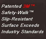 Patented 3M, Safety Walk, Slip-Resistant, Surface Exceeds Industry Standards